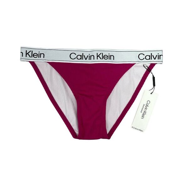 Calvin Klein Swim Bottoms Women's Size Small Logo Waistband Bikini - Picture 1 of 8